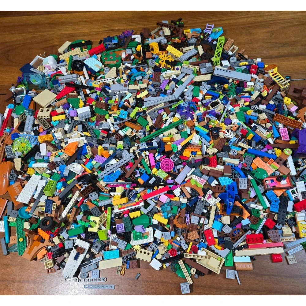 Lego Bulk Lot Assorted Bricks Plates Wheels Specialty Pieces Mixed Colors MOC
